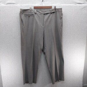 Emma James Womens Stretch Dress Pants 18W Gray Polyester/Rayon/Spandex